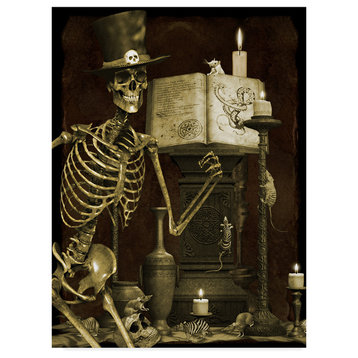 Jean Plout 'Halloween Graveyard 4' Canvas Art