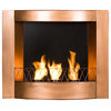 Hallston Wall Mount Fireplace, Copper