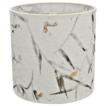 31223 Drum Shaped Spider Lamp Shade, Off White, 8" wide, 8"x8"x8"