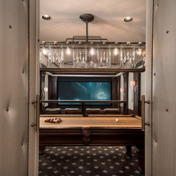 Luxury Home Theater and Billiards Room