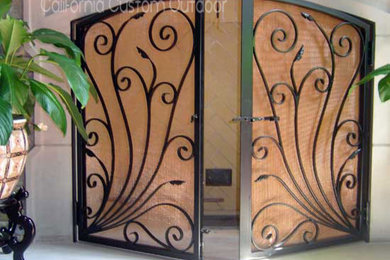 Architectural Iron Fireplace Screen