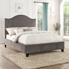 Neunan Upholstery Bed, Gray, Queen