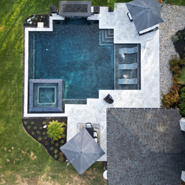 Kent Island, MD - Modern, Geometric Pool