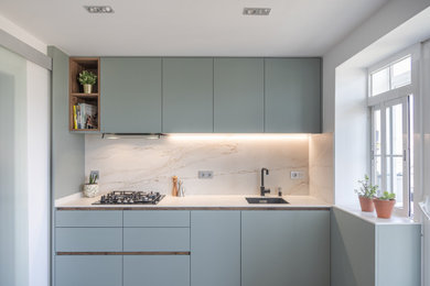 Cocina verde liquen, pura tendencia e inspiración.