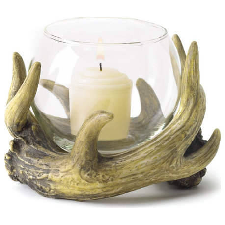 Rustic Antler Candleholder