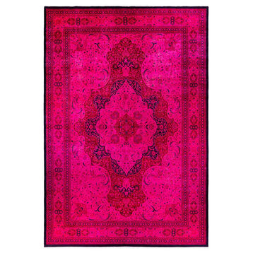 Overdyed, One-of-a-Kind Hand-Knotted Area Rug Pink, 12' 1" x 18' 0"