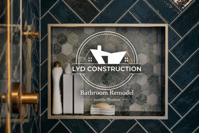 Inspiration for a modern home design remodel in Seattle