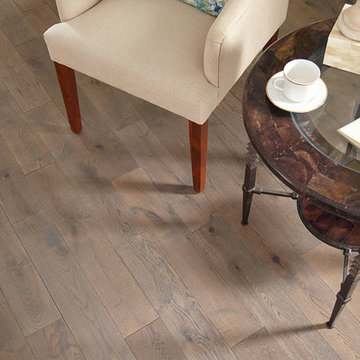 Colonial, Formal Sitting Room - Elegance Graystone, Solid, White Oak Hardwood