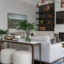 Black walls/bookcases