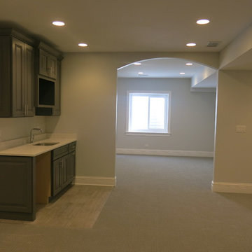 Elmhurst Family Basement with Something for Everyone