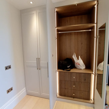 Shaker Style Hinged Wardrobe in Hatch End by Kudos Interior Designs