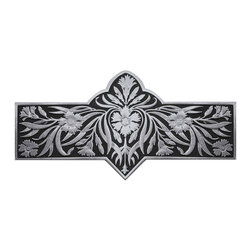 Inviting Home Inc. - Dianthus Pull, Brilliant Pewter-Black - Cabinet And Drawer Handle Pulls