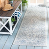 Safavieh Courtyard Cy8680-36812 Outdoor Rug, Gray and Navy, 5'3"x7'7"