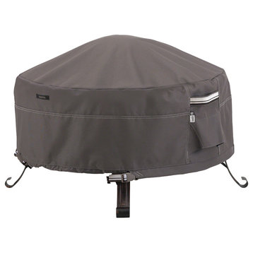 Classic Accessories 55-484-015101-EC Ravenna Round Fire Pit/Table Cover, 30"