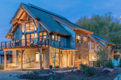 Inspiration for a contemporary exterior home remodel in Denver