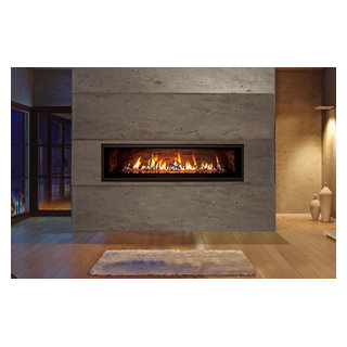 C60 Linear Gas Fireplace - Modern - Living Room - Vancouver - by Enviro ...