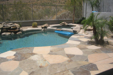 Transitional pool photo in Phoenix