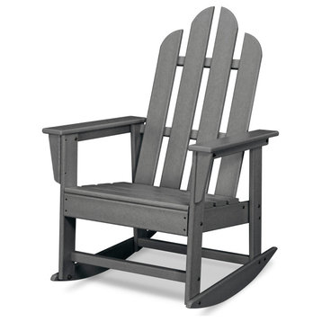 Polywood Long Island Rocking Chair, Slate Gray