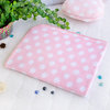 Pink Bow Fleece Throw Blanket Pillow Cushion / Travel Blanket (29.5"-35.4")