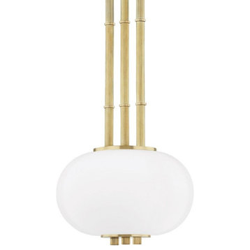 Hudson Valley Lighting KBS1356701A-AGB Palisade - One Light Pendant