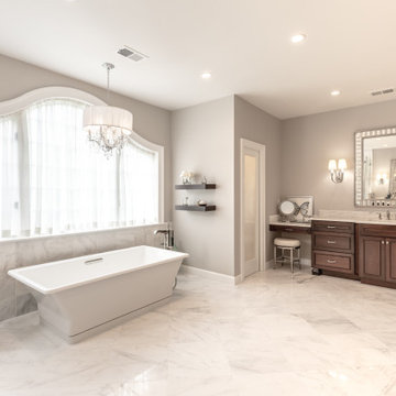 Modern and Serene Spa Master Bath in McLean, Northern Virginia