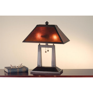 Meyda Tiffany 24216 Craftsman / Mission Table Lamp - Tiffany Glass