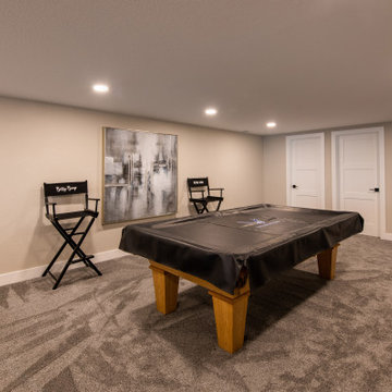 Basement Pool Room - After Remodel - Timeless Finishes