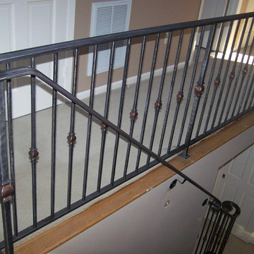 Interior Iron Stair Railing - Stamford