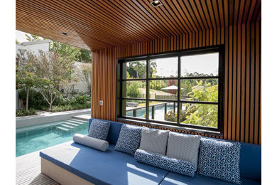 Contemporary pool in Melbourne.
