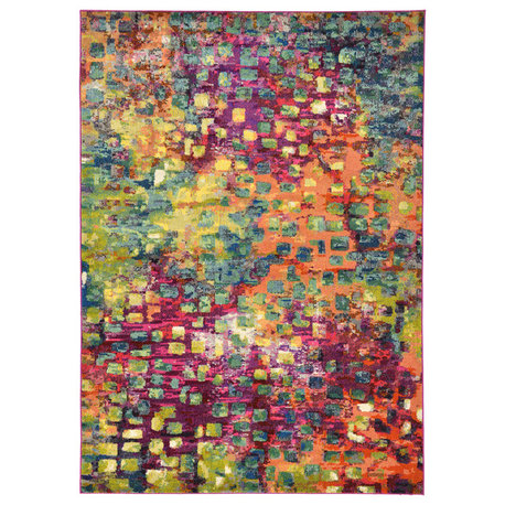 Unique Loom Multicolored Jardin Ivy 7'x10' Area Rug