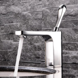 Brass Chrome Finished Mixer Water Bathroom Sink Faucet FHP299 - Bathroom Sink Faucets