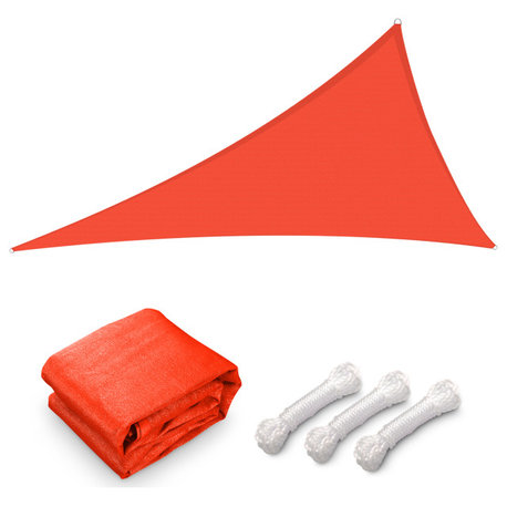 Yescom 28 Ft 97% UV Block Triangle Sun Shade Sail Canopy Patio Pool Cover Net