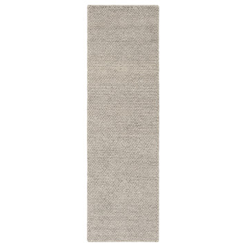 Safavieh Couture Natura Collection NAT620 Rug, Silver, 2'3"x10'