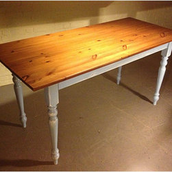 72"L x 36/39"W x 36"H Reclaimed Barn Wood Counter Height Table - Dining Tables