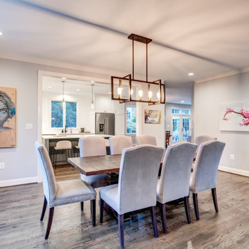 Contemporary Whole Home Renovation in Chevy Chase, MD.