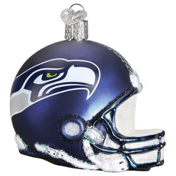 Old World Christmas Seattle Seahawks Helmet Ornament For Christmas Tree