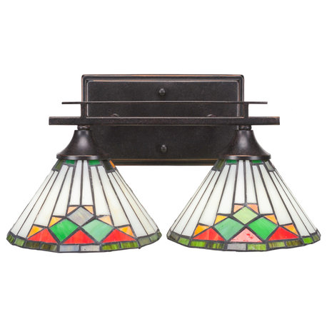 Uptowne 2 Light Bath Bar In Dark Granite (132-DG-9375)