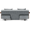 Long Horn Deluxe Excess Sofa Bed with Arms - Twist Granite