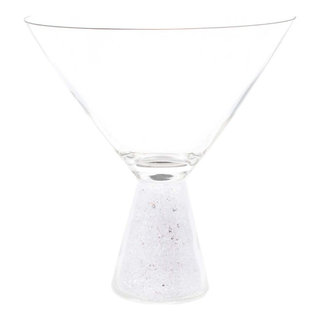 Stemless Crystal-Filled Martini Glass - Set of 6