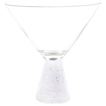 Sparkles Home Rhinestone Stemless Crystal-Filled Martini Glass - Set of 6