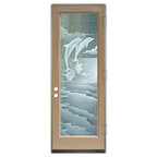 Stain fiberglass front door