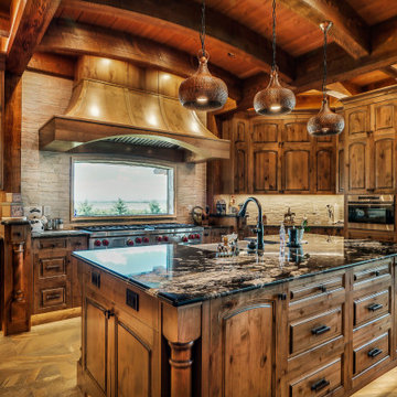 Rustic River Timber Kitchen