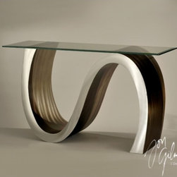 Meandering Console Table in Rootbeer Finish - Console Tables