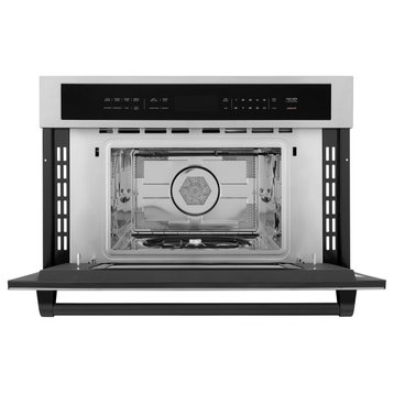 ZLINE 30" Microwave Oven, Stainless With Matte Black MWOZ-30-MB