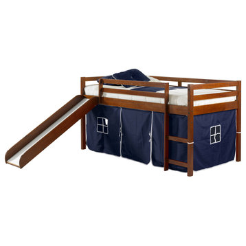 Tent Bed Espresso W/Blue Tent Kit