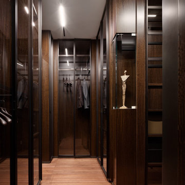 Люкс интерьер гардеробной в Квартире 120 кв. м. в Современном стиле