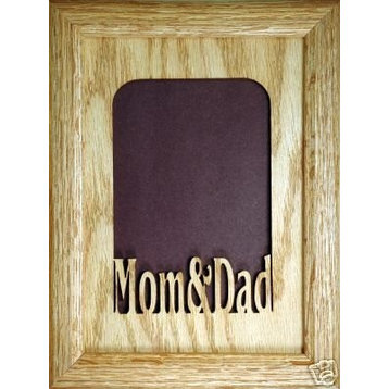 Mom and Dad Vertical Picture Frame and Matte, 5"x7"