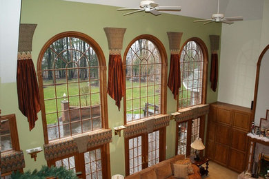 Family room - transitional family room idea in Cleveland