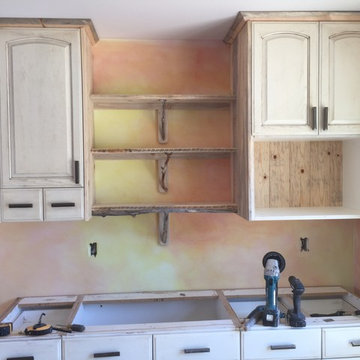 Rustic Beetle Kill shelves