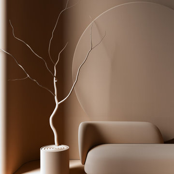 Minimalist Decor Study (3D Reproduction of Real Interior)